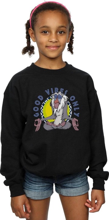 Immagine prodotto Disney The Lion King Rafiki Good Vibes Only Felpa Ragazze (128)