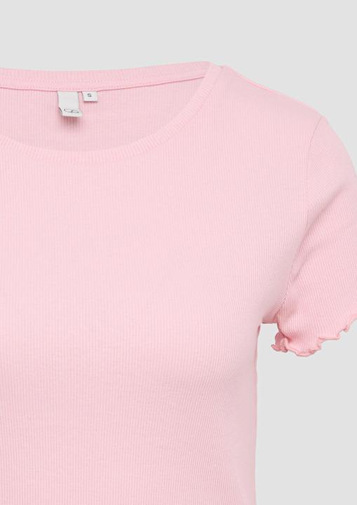 Produktbild S.Oliver T-Shirt Verkürztes Rippshirt mit Rundhalsausschnitt (XL)