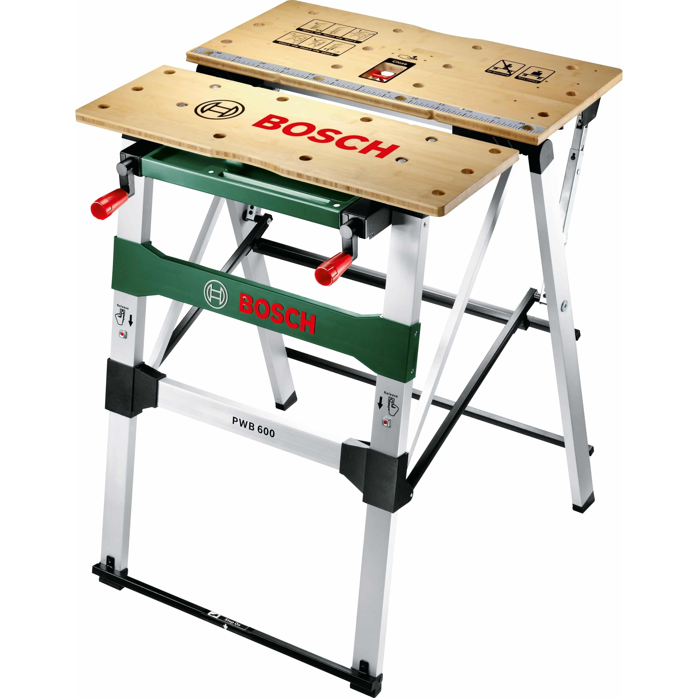 Bosch Home & Garden, Werkbank + Arbeitsbock, Pwb 600 (68 cm, 68 cm)