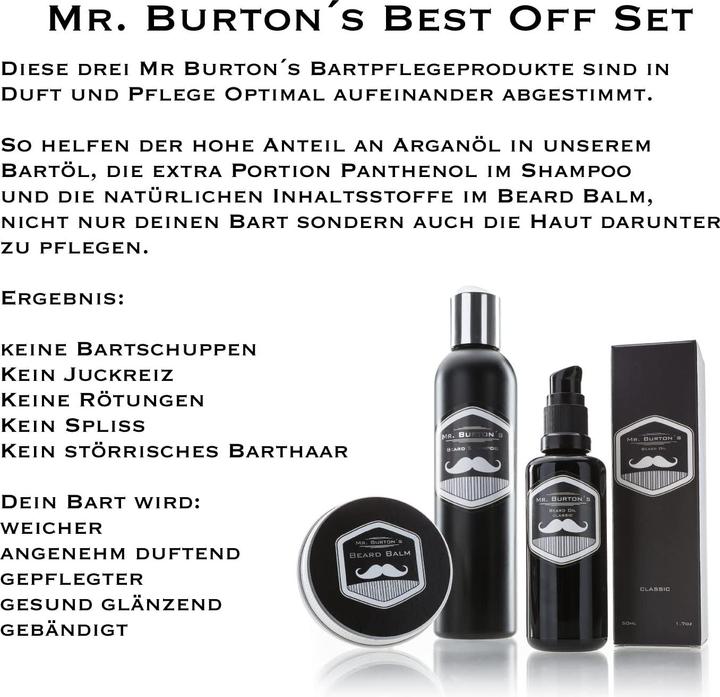 Image du produit Mr. Burton´s Kit de soins de la barbe (250 ml)