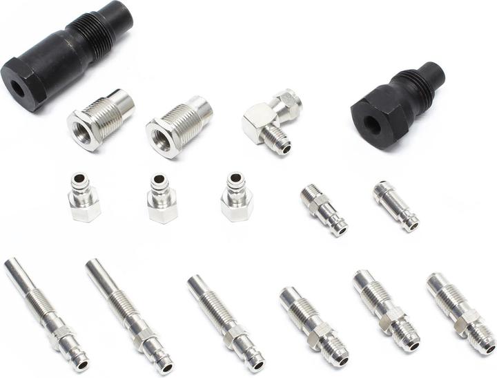 Produktbild Wiltec Kompressionsmessgerät 0-70 bar PKW/ LKW Dieselmotoren Set 21tlg.