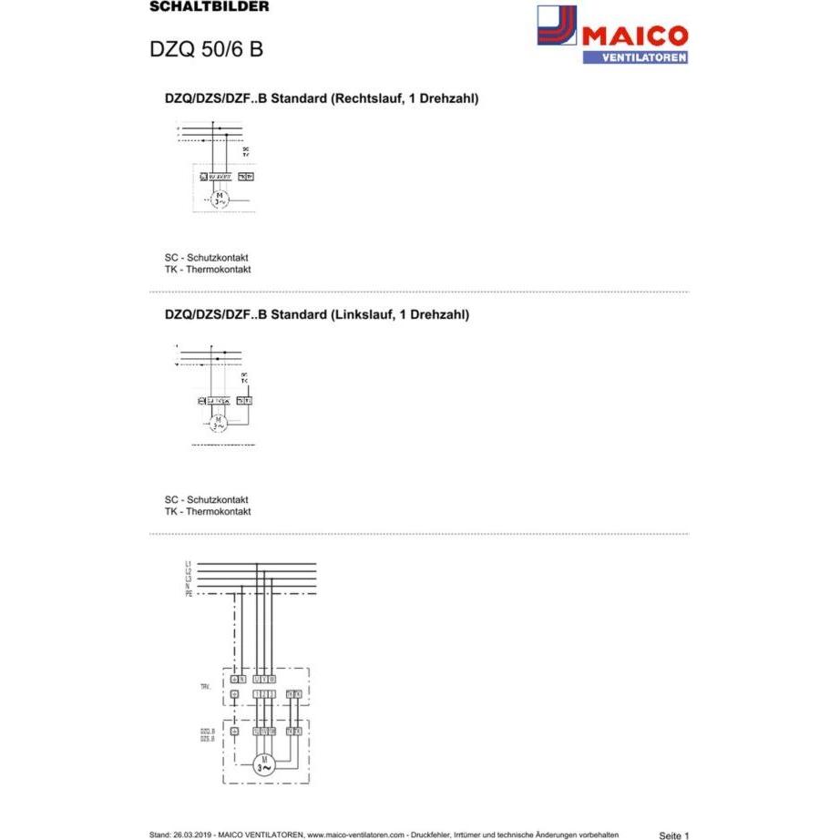 Thumbnail - Maico MAI DZQ 50/6 B Wandventilator, Elektronikzubehör + Gehäuse, Silber