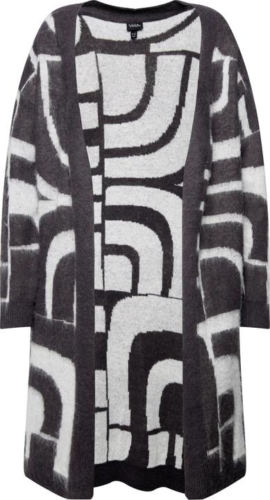 Produktbild Ulla Popken Strickjacke, Jacquardmuster, offene Form, Langarm (46, 48)