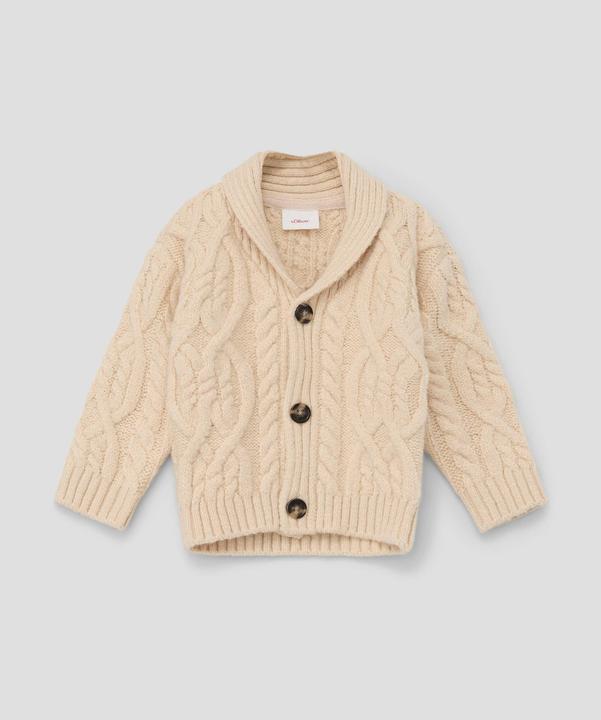 Produktbild s.Oliver Strickjacke Strickjacke mit Schalkragen (80)