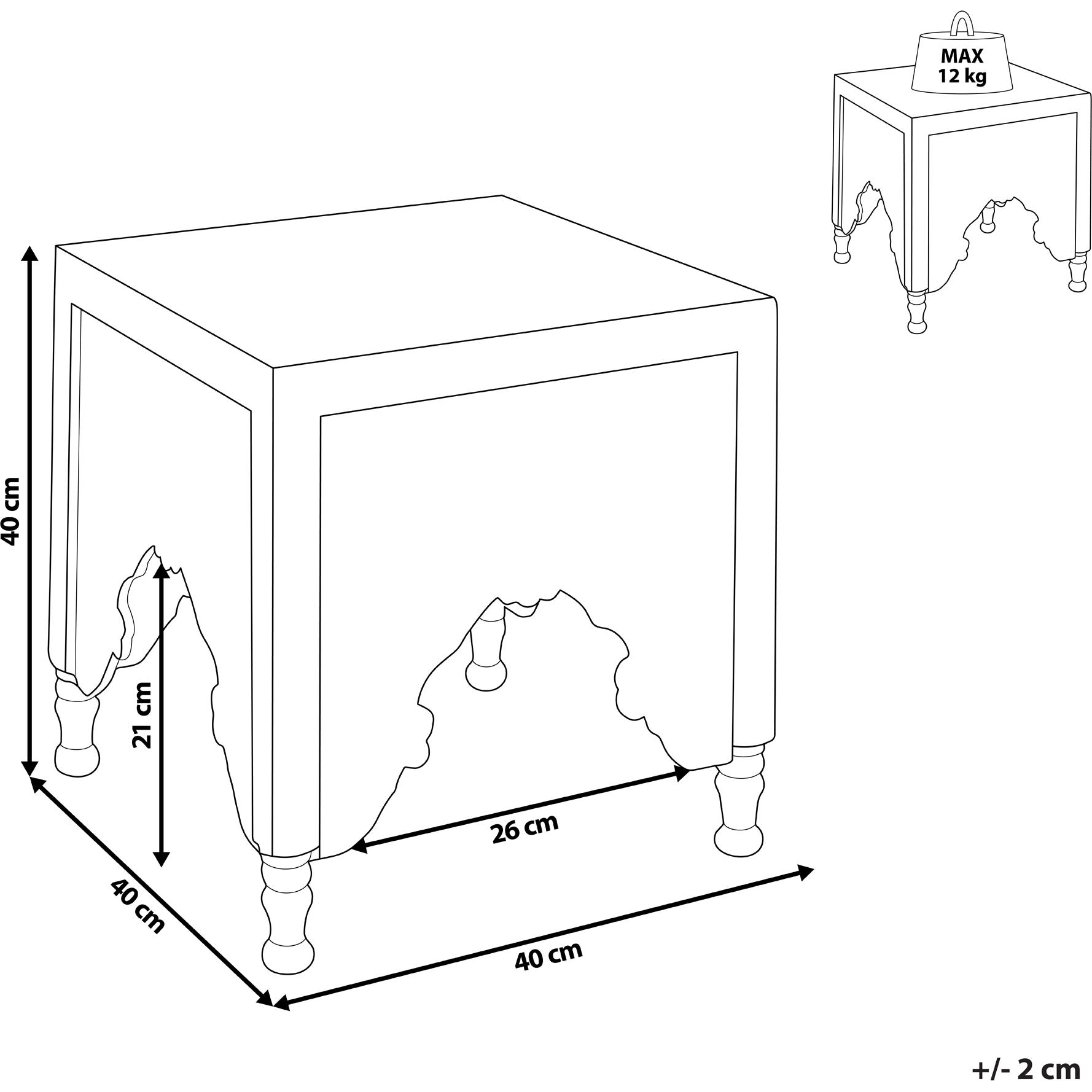Thumbnail - Beliani, Couchtisch + Beistelltisch, Kadma (40 x 40 cm)