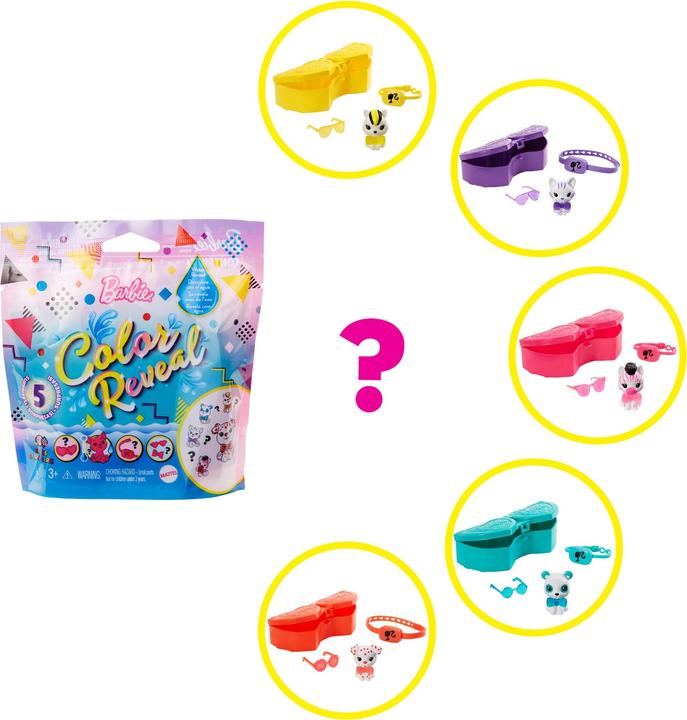 Image du produit Barbie Assortiment Animaux Color Reveal