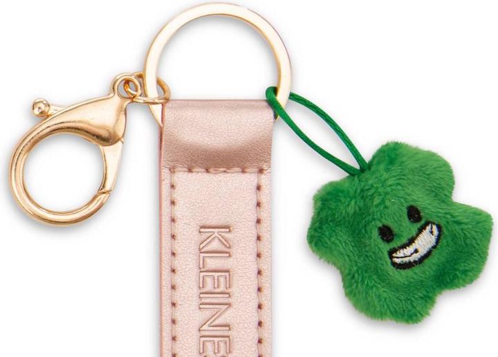 Actual product image Magni NICI Schlüsselanhänger Kleines Glück Kunstlederband mit Kleeblatt roségold 10cm