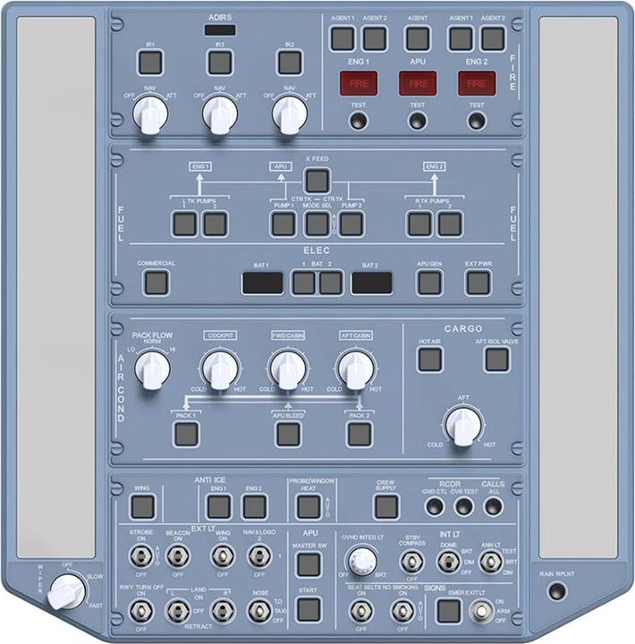 Produktbild Wingflex Simulator A320OVH Flugsimulator Overheadpanel (PC)