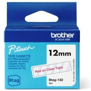 Actual product image Brother Btag (1.20 cm, Red, Transparent)