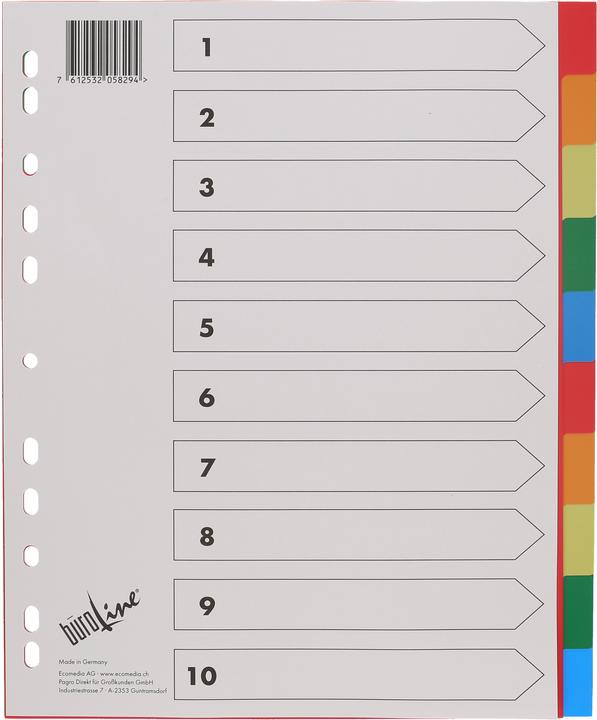 Image du produit BüroLine Intercalaire PP coloré A4