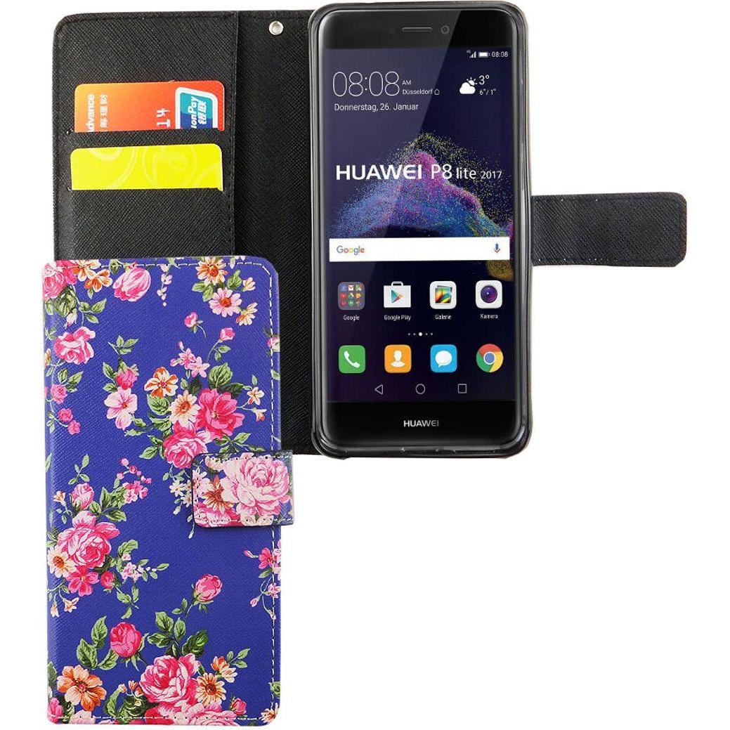 König Design Schutz Handy Hülle für Huawei P8 Lite 2017 Case Cover Tasche Wallet Etui Bumper (Huawei P8 Lite (2017)), Sm...