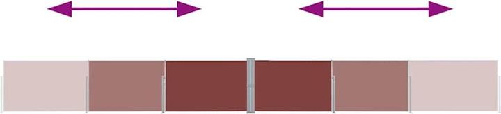 Produktbild vidaXL Seitenmarkise (12 m)