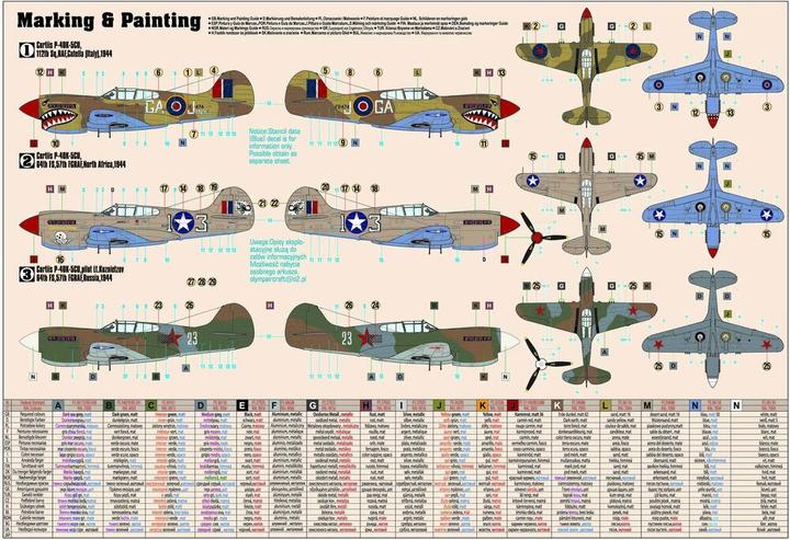Produktbild Olymp P-40 K Kittyhawk Mk.III START SET