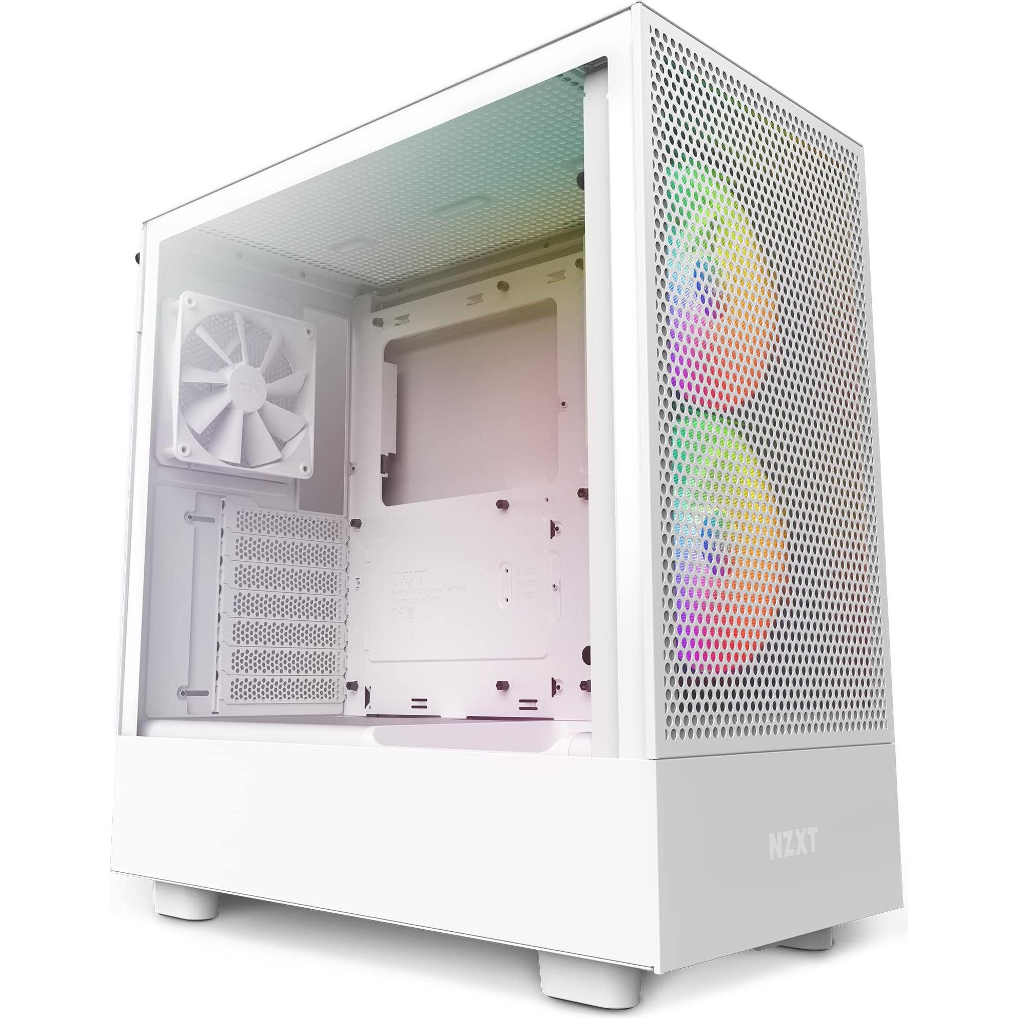 NZXT H5 Flow RGB (ATX), PC Gehäuse, Weiss