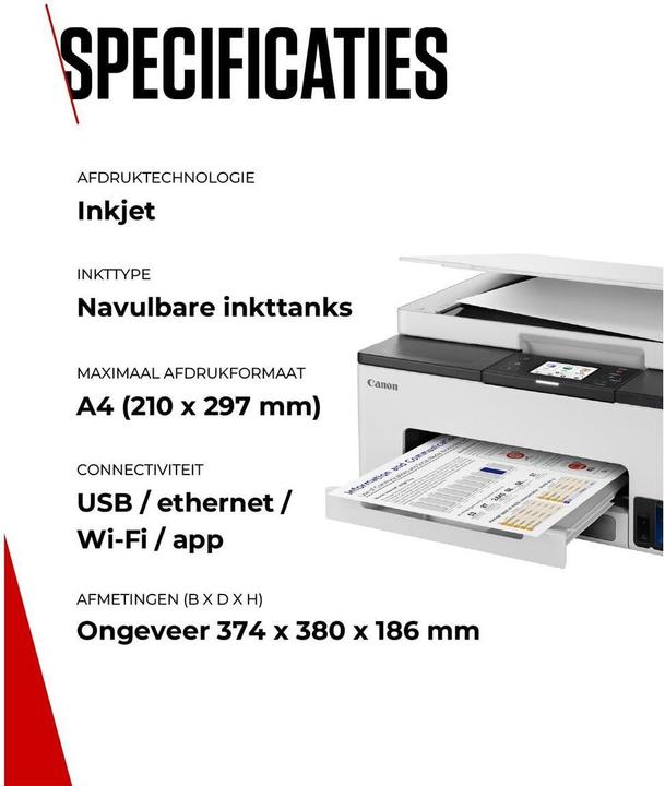 Produktbild Canon Maxify GX1050 Value Kit + Extra schwarze Tinte (Farbe)