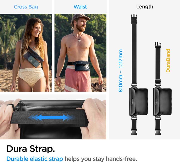 Produktbild Spigen Wasserdichte Universal-Gürteltasche schwarz