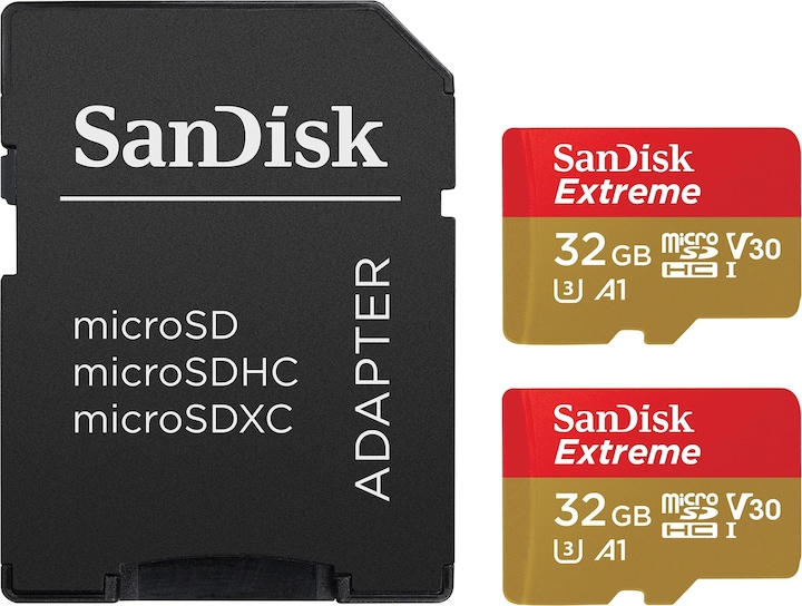 SanDisk microSDHC ActionSC 32GB 2x Extr.100MB (32 GB, microSDHC, U3, UHS-I)