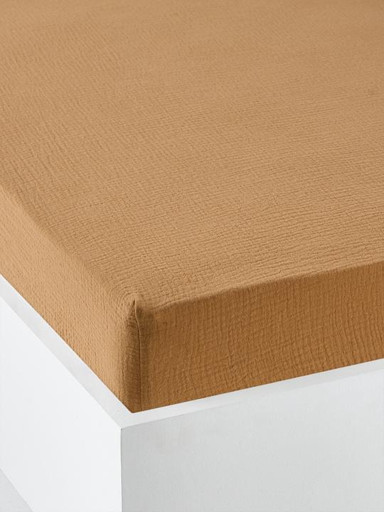 Produktbild Vertbaudet Bio-Kollektion: Baby Spannbettlaken aus einfarbigem Musselin (60 x 120 cm)