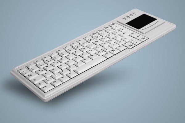 Produktbild Active Key Industry 4.0 Compact Ultraflat Touchpad Keyboard USB Light Grey (DE, Kabelgebunden)