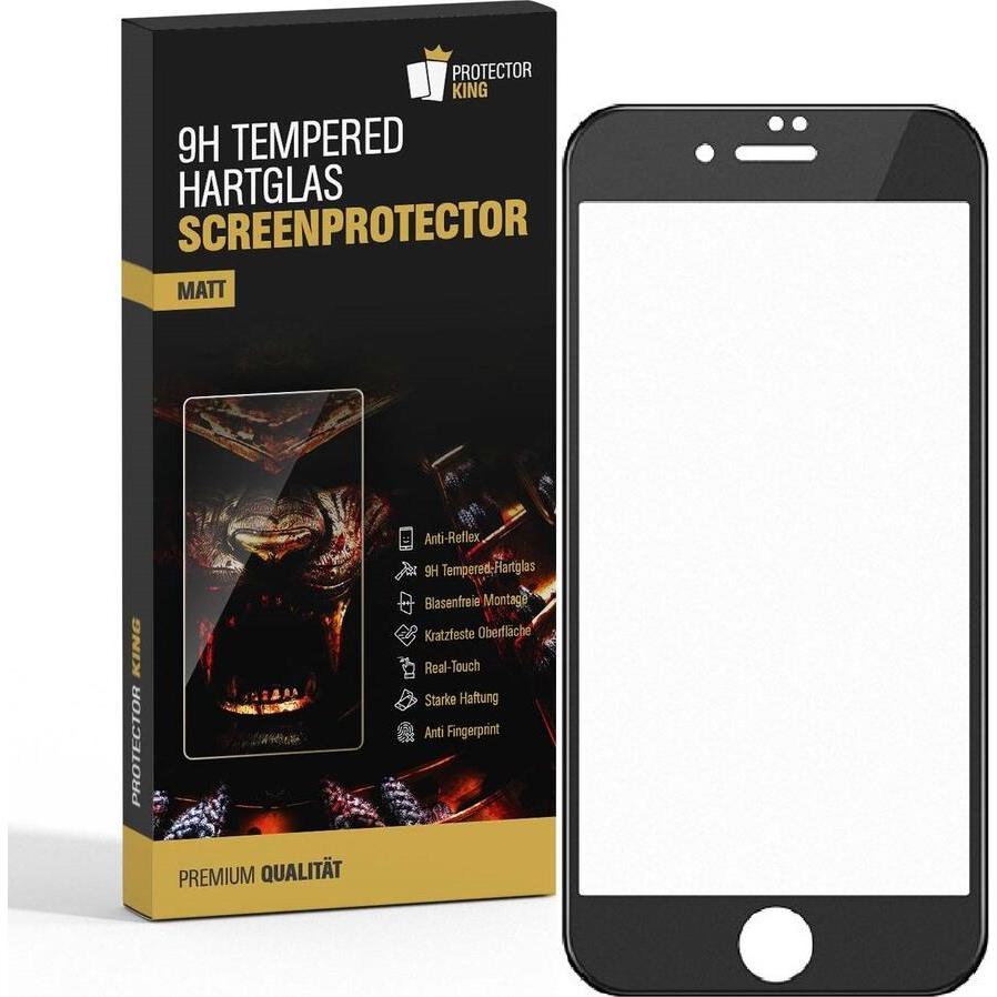 Protectorking 6x Echtes Tempered 9H Panzerhartglas Matt Entspiegelt (6 Stück, Apple iPhone 8 Plus), Smartphone Schutzfol...