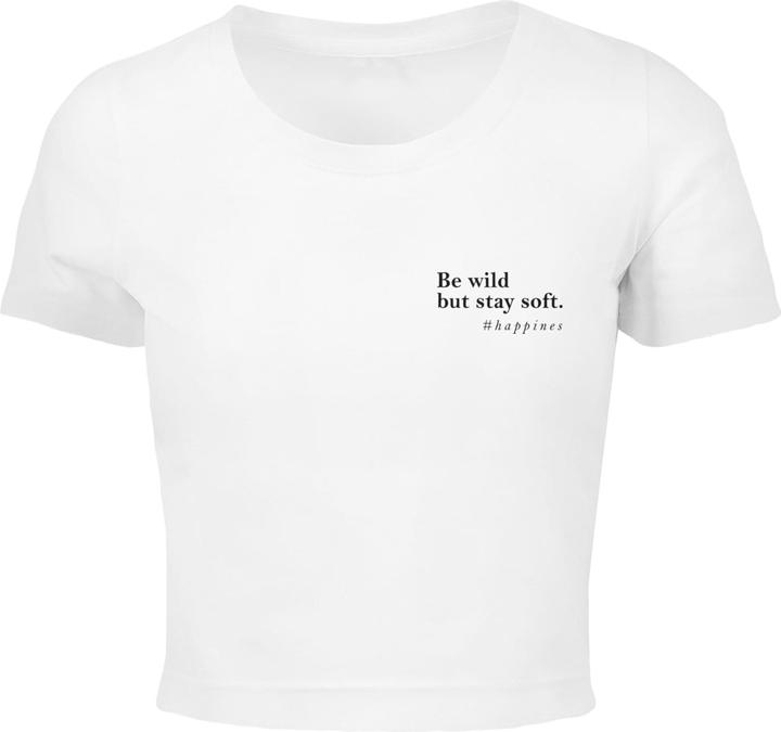 Produktbild Merchcode Ladies Happines Cropped Tee - 118943 (L)
