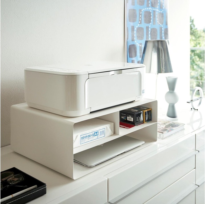 Image du produit Yamazaki Station d'impression Tower, blanc (48 x 37 x 19 cm)