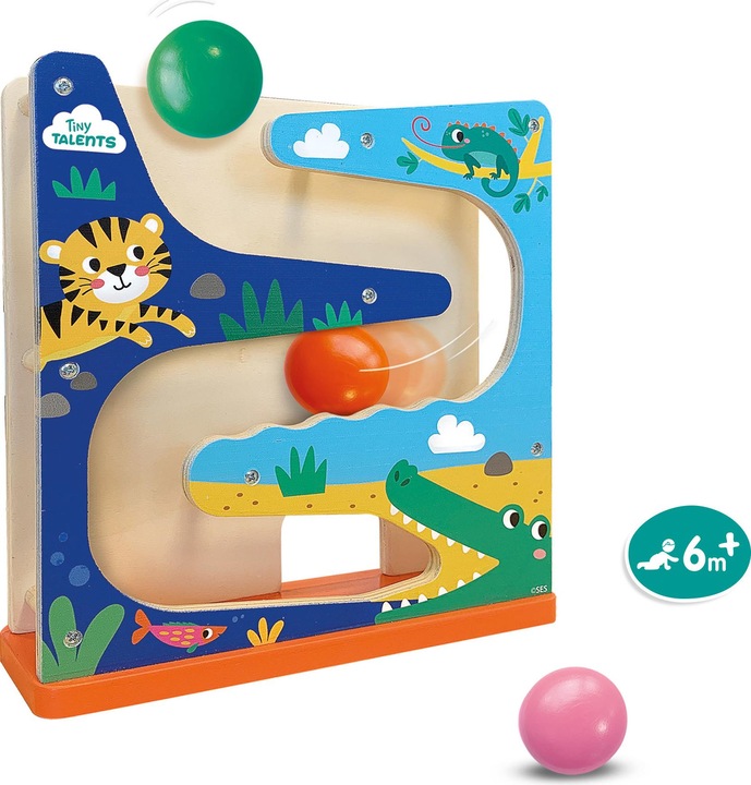 Image du produit Ses Tiny Talents Circuit de billes en bois Crocodile