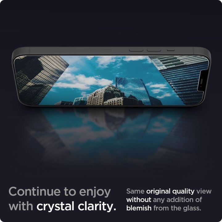 Produktbild Spigen TEMPERED GLASS GLAS.TR "EZ FIT" 2-PACK IPHONE 13 / 13 PRO ANTIBLUE (2 Stück, Apple iPhone 13, Apple iPhone 13 Pro)