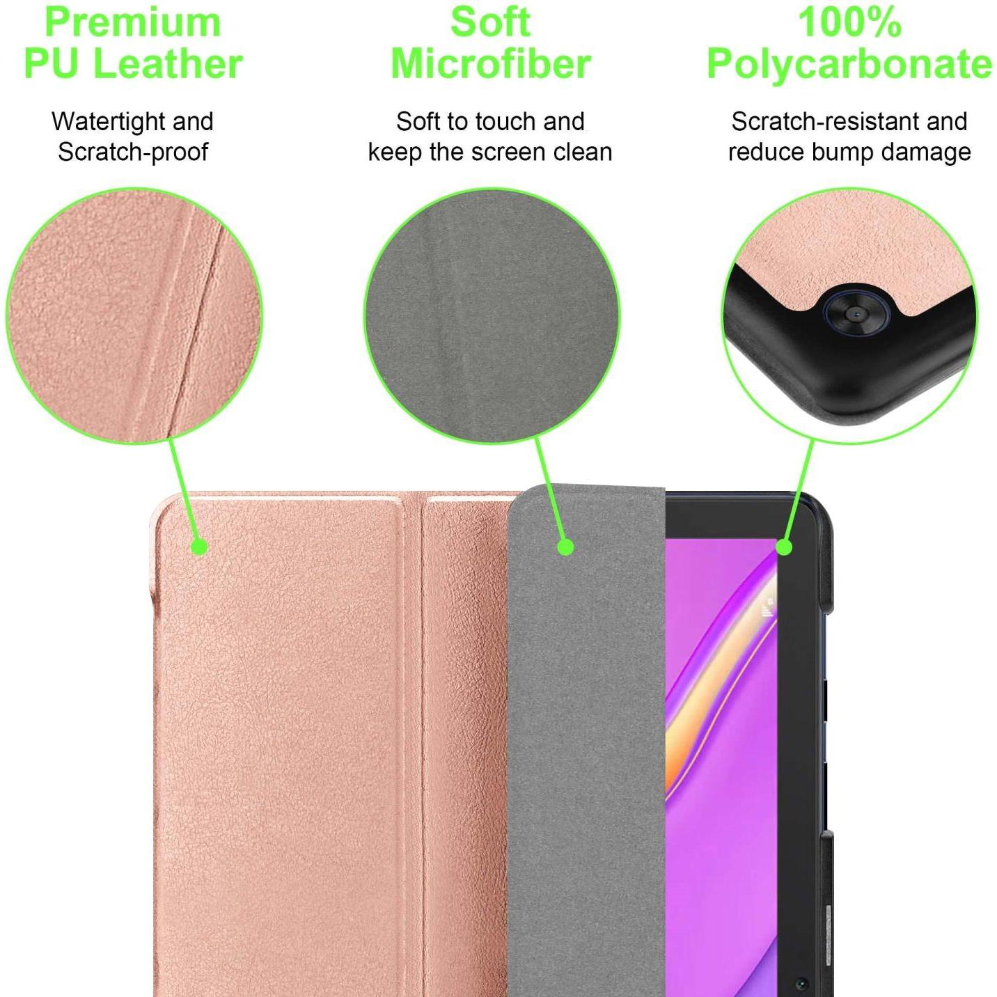 Thumbnail - Cadorabo Tablet Book (KEIN Wake Up) Hülle (Huawei MatePad T10s), Tablet Hülle, Rosa