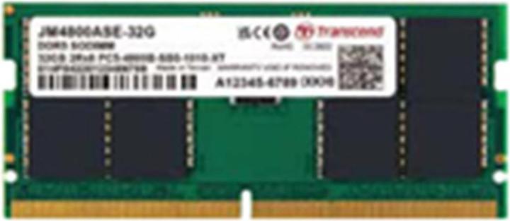 Actual product image Transcend 32GB DDR5 4800 SO-DIMM (1 x 32GB, 4800 MHz, DDR5 RAM, SO-DIMM)