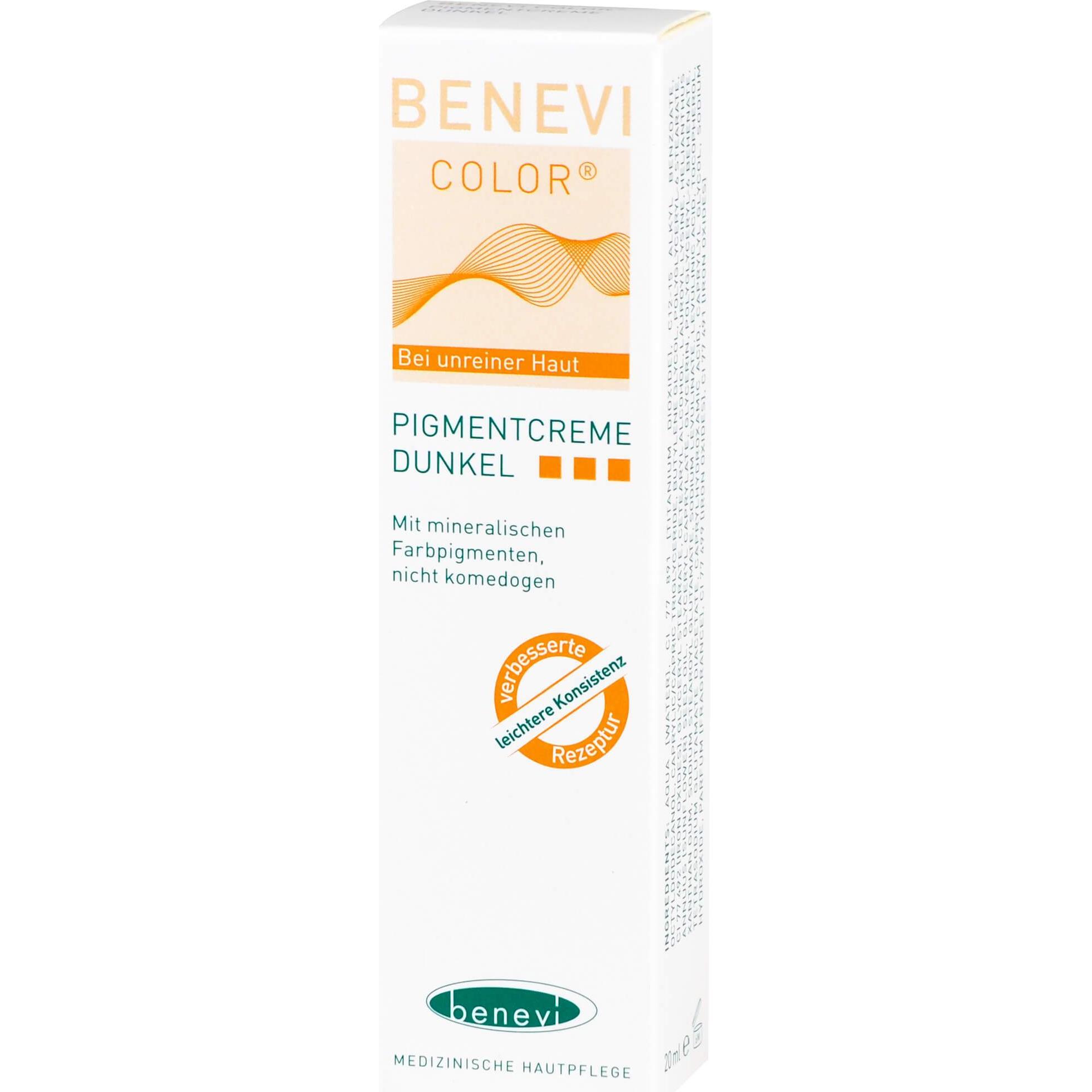Benevi, Gesichtscreme, Color Pigmentcreme dunkel, 20 ml CRE (20 ml, 24h Creme)