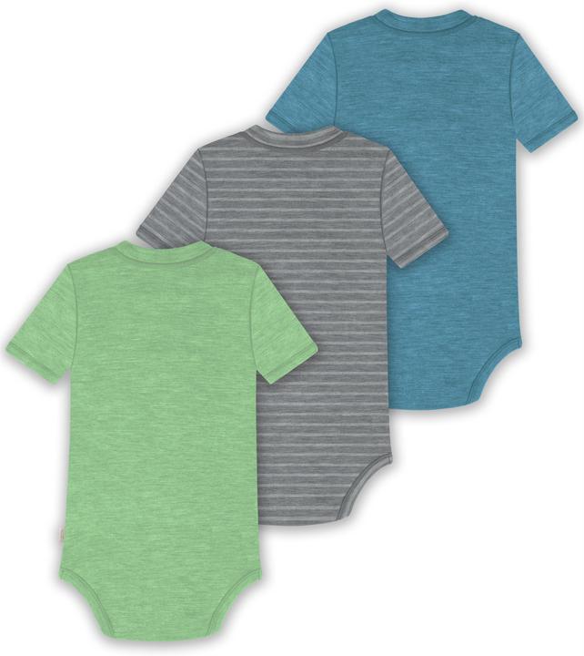 Produktbild Normani 3er Set Baby Merino Kurzarmbody „Tihoi" - 9323 (92)