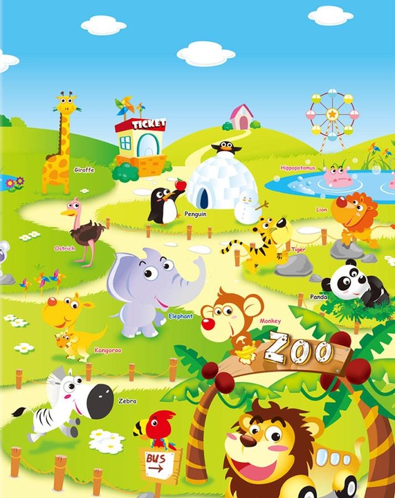 Actual product image Dwinguler Zoo (130 x 190 cm)