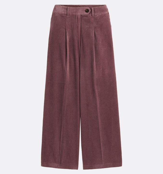 La Redoute Collections Weite Cordhose mit Bügelfalte