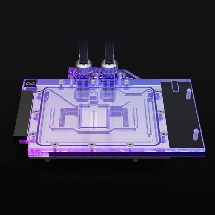 Immagine prodotto Alphacool Ice Block Aurora Acrylic RTX 4080 Strix con piastra posteriore