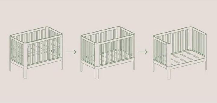 Image du produit Flexa Nova Babybett 70x140 cm Cream (70 x 140 cm)