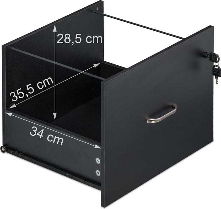 Produktbild Relaxdays Rollcontainer mit Hängeregister