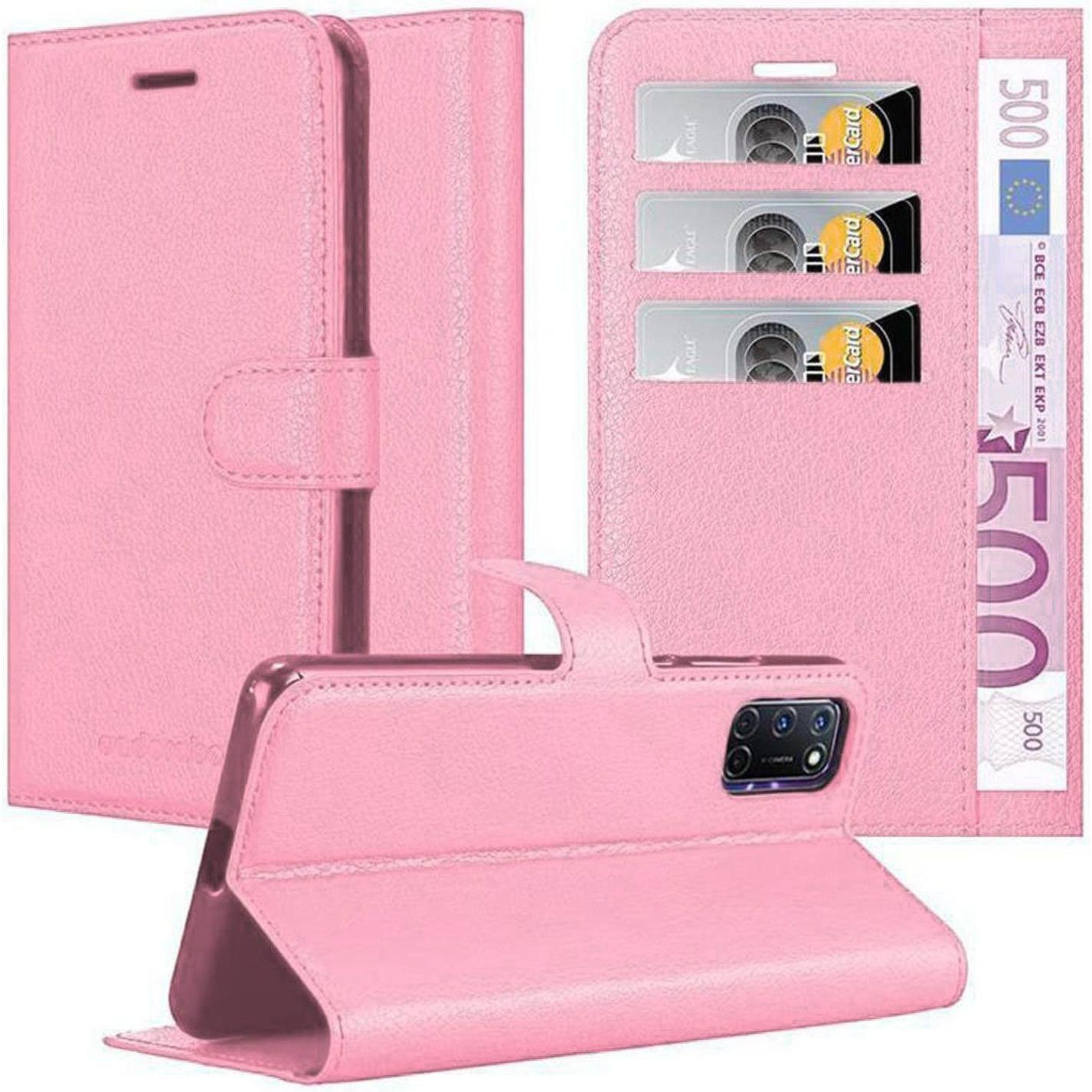 Cadorabo Book mit Standfunktion Cover (Oppo A72), Smartphone Hülle, Pink