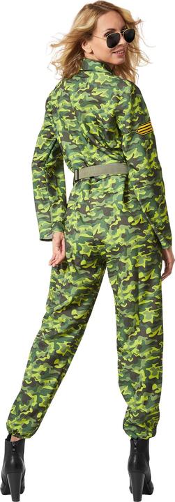 Produktbild tectake Damenkostüm Jet Fighter Pilot Camouflage (L)