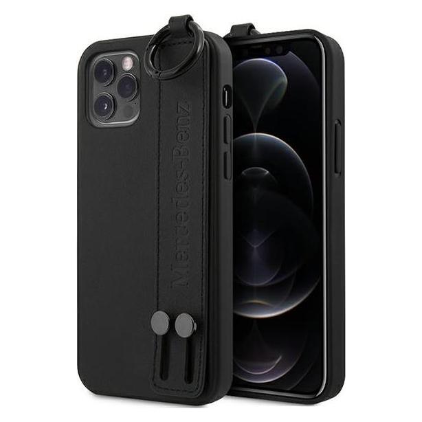 Mercedes MEHCP12LLSSBK IPhone 12 Pro Max 6, 7" Czarny/zwart Hardcase Strap Line (Apple IPhone 12 Pro Max), Smartphonehoes, Zwart
