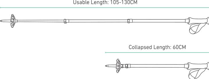 Produktbild Jones Flip-Lock Talon Pro Black Pole (105 - 135 cm)