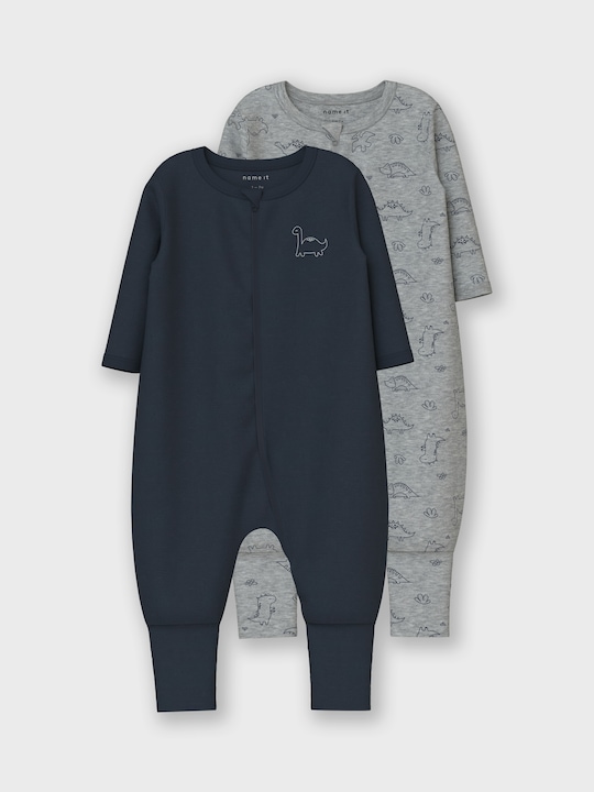 Immagine prodotto Name it Nbmnightsuit 2p Zip Ff Grey Dino Noos (62)