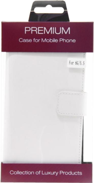 Image du produit NoName Slim étui en cuir Book pour iPhone 6 Plus - blanc 4250710556328 (Apple iPhone 6 Plus)