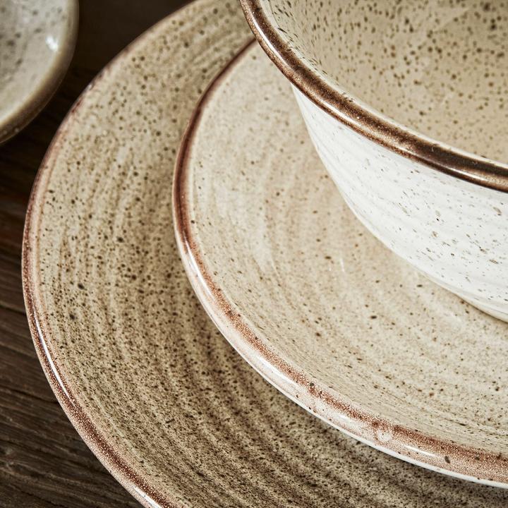 Actual product image Loberon Tableware Set of 30 Murray beige (30 pcs.)