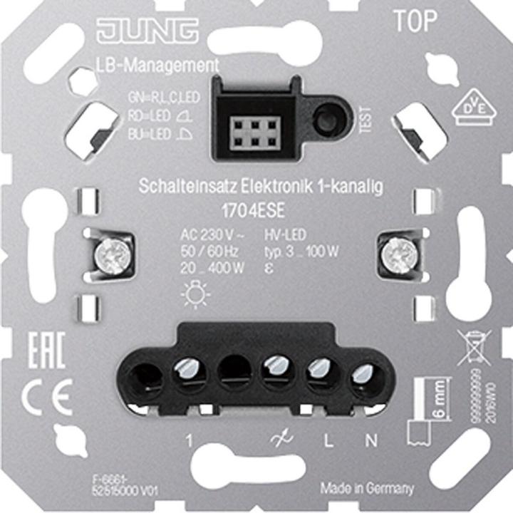 Actual product image JUNG Switch insert electronics 1K 1704ESE