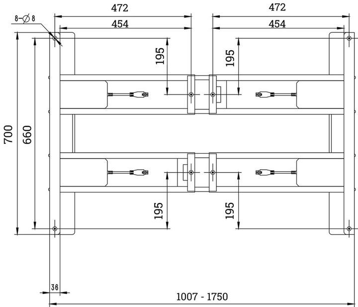 Actual product image OK-Line Elektro-Tischgestell SOLID 450, schwarz