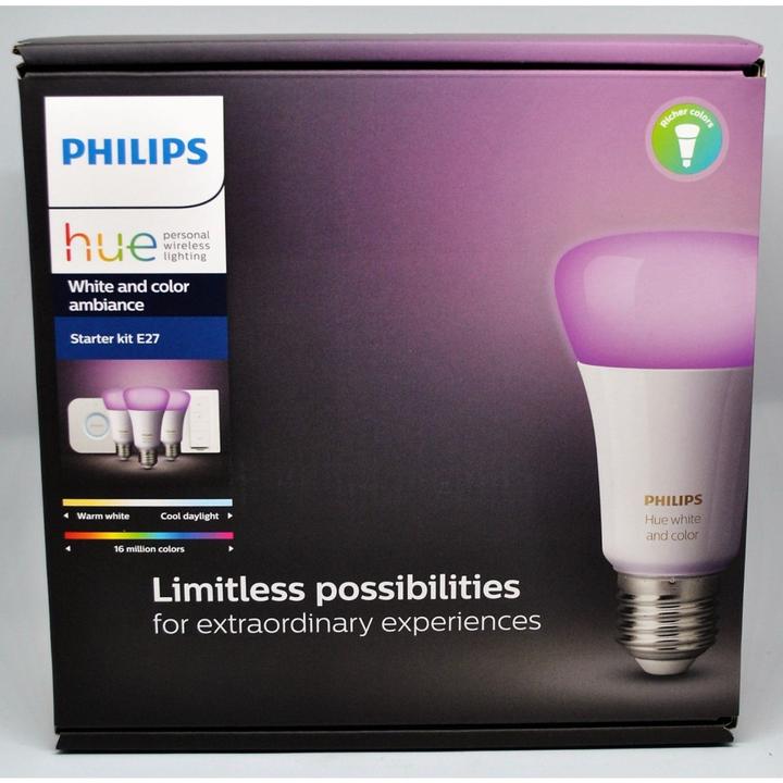 Immagine prodotto Philips Set iniziale di Hue White & Color Ambiance (E27, 10 W, 806 lm, 5 x, G)
