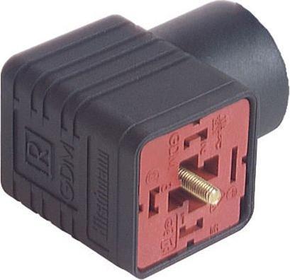 Actual product image Hirschmann Valve plug, socket, M3, 250V, 16A, Contacts - 3