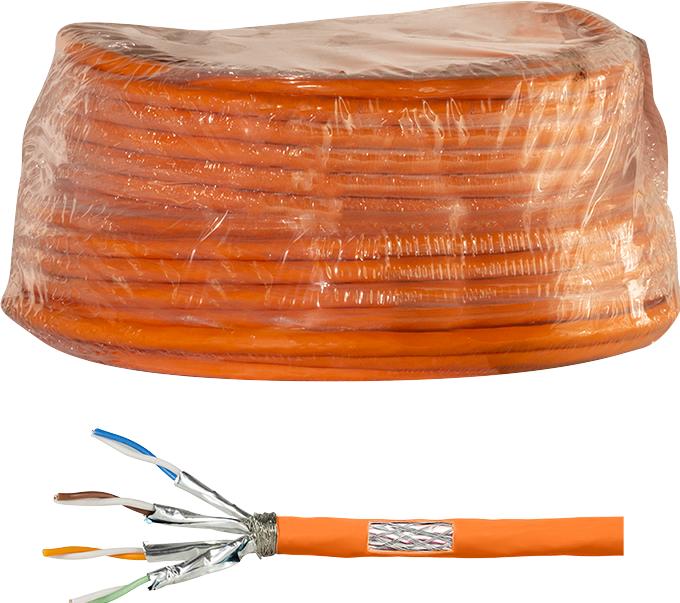 Productafbeelding LogiLink CPV0058 - Cat.7 installatiekabel S/FTP 1000 MHz oranje 25 m - Installatiekabel - Netwerkkabel (S/FTP, CAT7, 25 m)