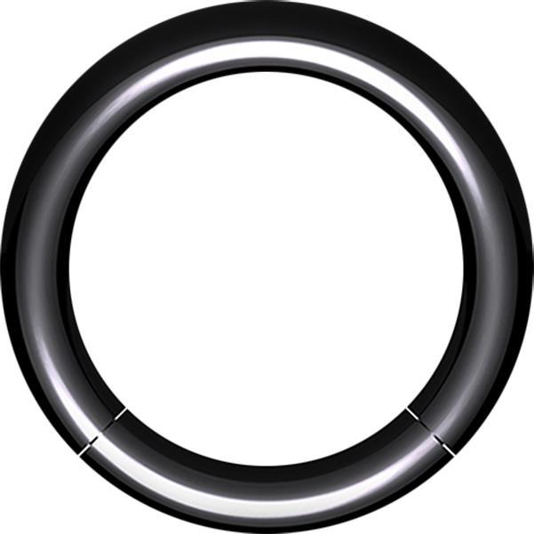 Produktbild Star Piercing Segmentring schwarz (ohne Messing, Kunststoff)